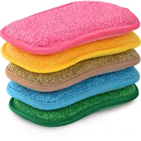5-15 piezas de limpieza de cocina Sponing Sponges reutilizables Microfibra de microfibras Cocina de esponja para el hogar Caminilla limpia plato Sponge