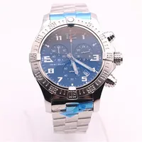 top store jason007 watches men BLACK DIAL SS watch avenger seawolf chronograph quartz Battery sports mens dress wristwatches231n