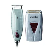 Andis 17195 الانتهاء من التحرير والسرد TOTLINER TRIMMER PRO FOIL LITHIUM LITHIUM SHAVER - CLIPPERS Professional Clippers و Trimmer Kit للرجال