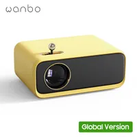 Projectors Global Version Wanbo X1 mini Projector 1080P 200ANSI Clear Projection Full Glass Lens LED Portable Media Player Home Theater R230306