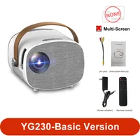 YG230 Portable LED Mini Projecteur Home Entertainment Movie Spreing Support Playant 1080p Video Multimedia Player