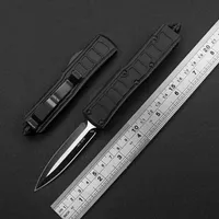 Nieuwe X85 Pocket Handige Double Action Survival Automatic Knifice Aluminium Non-Slip Handle D2 Blade Kerstcadeau Outdoor257Q