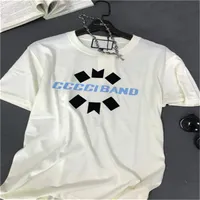 Men&#039;s T-Shirts Designer Men&#039;s and Women&#039;s Cotton T Shirts Couples French Simple Letters Hip Hop Short Sleeves .Asian size