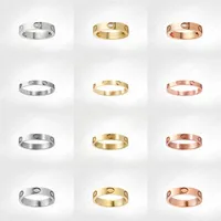 love screw ring mens rings classic classical designer jewelry women Titanium steel Alloy Gold-Plated Gold Silver Rose Never fade231a