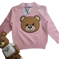Spring and winter high-quality children's Pullover sweater designer baby clothing pullover men's and girls' sweaters early autumn knitwear clothing designer A06