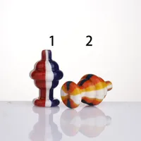 Smoking Accessories Colored Carb Cap OD 27mm Vertical stripes for Water Pipes Glass Bong Dab Rig Quartz Banger 184-