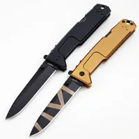 High Quality CK82 NEMESIS Tactical Folding Knife N690 Titanium Coating Blade Aviation Aluminum Handle Outdoor Camping Hiking Survival Pocket Knives Best Gift