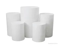 Party Decoration Round White Floor Cake Table Pedestal Stand Cylinder Plinth Diy Wedding Decorations5522095