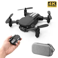 Intelligent Uav LS-MIN RC Mini Drone 4K 1080P HD Camera WiFi Fpv Air Pressure Altitude Hold One Key Take Off Helicopter Foldable Quadcopter Toy 230314