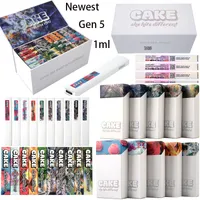Cake She hits Different Gen 5 Rechargeable Disposable Vape Pens Empty 1ml Device Pods 280mAh Battery For Oil Cartridges 10 Flavors Available with Exquisite Box