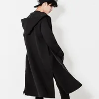 Men's Hoodies M-4XL Autumn And Winter Plus Velvet Thick Men's Cardigan Long Korean Loose British Style Hooded Jacket Tide Size