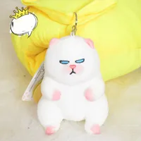 Doll de pelúcia de gato quente Toy Crianças Doll Lazy Cat Keychain pendente no atacado feminino