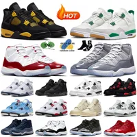 Jumpman 4 11 basketball shoes Pine Green 4s Military Black Cat Fire Red Thunder Midnight Navy 11s Cherry Cool Grey Bred Sail men women sneakers outdoor sports trainers