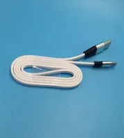 1m 3ft Metal Düz Noodle Mikro Tip C USB Kablosu 24A Alüminyum Alaşım Veri Senkronizasyon Samsung S6 S7 Edge S8 NOT9285818