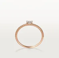 Carti love diamond ring designer jewlery women engagement wedding rings luxury moissanite ring Rose gold Silver Titanium2882007