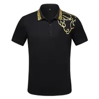 22 erkek stilist polo gömlek lüks İtalyan erkek polos tasarımcı giyim kısa kollu moda yaz tişörtleri Avrupa Amerika gömlek 3xl lüks gömlek kaput