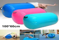 100 cm60 cm aufblasbare Luftroll tragbare Gymnastikzylinder Training Sport Fitness Air Matten Roller Barrel AirTrack Yoga Übung3558917