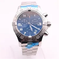 top store jason007 watches men BLACK DIAL SS watch avenger seawolf chronograph quartz Battery sports mens dress wristwatches1956
