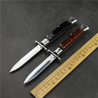 Mafia akc pocket 440c blade snake in the form of wood handle tactic combat hunting and folding knife243e