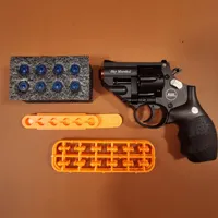 Korth Sky Marshal 9mm Revolver Toy Pistol Blaster Soft Bullet Toy Gun Shooting Model för vuxna pojkar födelsedagspresent CS