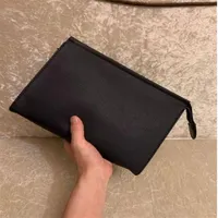 Designer-New Travel Toiletry Pouch 26 cm Protection Makeup Clutch Women Leather Waterproof Cosmetic Bags For men With Dust Bag 125241R