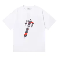 Marka Tişörtleri Trapstar Londra Mektubu Baskılı Yuvarlak Boyun Kısa Kollu All Maç Mens T Shirt
