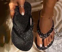 Women Summer Flat Bling Slippers Transparent Soft Jelly Shoes Female Flip Flops Sandals Outdoor Beach Ladies Slides 2103096137343