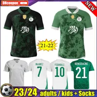 2021 2022 Argélia Mahrez Soccer Jerseys 23 24 Edição especial da Copa da África Feghouli Brahimi Belaili Bounedjah Maillots 21 22 Camisa de futebol de casa Away