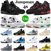Jumpman 4 Men Basketball Shoes 4s j4 Womens Mens Trainers Military Black Cat Red Thunder Canvas Seafoam Pine Green Bred Cool Grey Sports Sneakers Outdoor