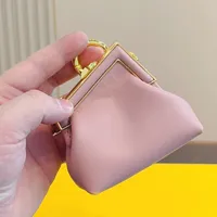 Mini Crossbody Bag Chains Lipstick Bag Shoulder Totes Bag Handbag Lambhair Coin Purses Plain Leather Women Purse Embroidery Letters Detachable 9CM Zero Wallet