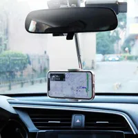 Cell Phone Mounts Holders ANMONE Car Phone Bracket Rearview Mirror Navigation Mobile phone Stand Car SmartPhone Holder Stand Adjustable Support P230316