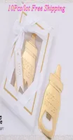 10 sztuk pamiątki dla niemowląt pamiątki otwieracza butelki w kształcie butelki dla dzieci na prezent urodzinowy i złoto Baby Shower Favors3252795