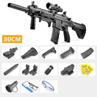 M416 Rifle automático de agua Bomba de bala Bomba de gel de gel de juguete Modelo de plástico de pistola bláster para niños para niños adultos disparando regalos