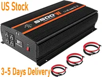 US Stock, 5500W Inverter Power Inverter of Modified Sine Wave Truck RV Solar Power Converter with LCD Display 12V to 110V dc to ac Inverter Vehicle Camping
