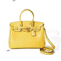 Designer Bags Briki Handbags h 2023 New Hong Kong Xi Ai Kaili Ostrich Pattern Platinum Large Capacity Shoulder Ol Com Have Frj Bby Q24w 2YX4