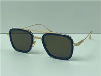 Gafas de sol de diseño de moda 006 marcos cuadrados estilo vintage uv 400 gafas protectores al aire libre con estuche