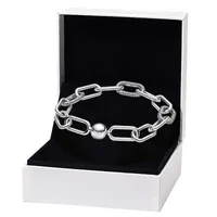 925 Браслет серебряной связи с серебряной связью для ювелирных изделий для вечеринок Pandora для женщин для женщин, мужчина, подруга, подарки, дизайнерские дизайнеры сети