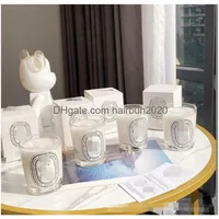 190G Candle Scented Candles Including Box Dip Colllection Bougie Pare Home Decoration Collection Item Drop Delivery Garden Dhva0