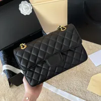 Hot Classics Designer bags Women Bag Wallet Handbag Caviar leahter Shoulder Crossbody Bag Lady Luxury bags Metal Chain Clutch Flap Totes Bag Thread Purse 23CM