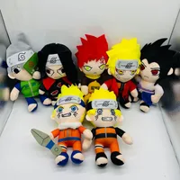 27 cm de anime Naruto Plush Toys Cool Gaara Hatake Kakashi Uchiha Itachi Sasuke Soft relleno regalos de Navidad Juguetes para niños