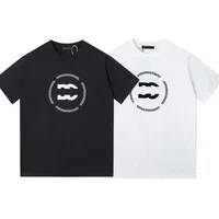Modemärke herres designer t-shirt tryckt kvinnor mens t-shirt svart vit hög kvalitet bomull casual t-shirt kort ärm lyxig hiphop
