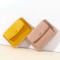 Wallets Envelope Women Card Holders Brand Business ID Credit Card Case Holder Female Soft Leather Mini Wallet Coin Cash Purse Ladies NEWL230303