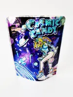 Packing Bags Cosmic Candy 3.5G Smell Proof Plastic Mylar Edibles Backpack Boyz Runty Gelato Zerbert Special Die Cut Shaped Zipper Fl Otjhe