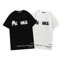 Designer Mens T-shirt pour hommes T Badge Badge Womens Vêtements McQueen Taille S / M / L / XL / XXL / XXXL / XXXXL / XXXXXL