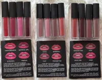 4st Matte Liquid Lipstick Makeup Set Långvarig slitage Non-Stick Cup Not Fade Waterproof Lip Gloss