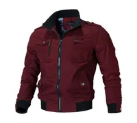 Men039s Jackets Homens jaqueta moda casual casaco cortavento dos primavera outono estande Outwear fino mens militar6412335