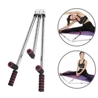 Manter de 3 barra da perna da perna Ajusta Ajuste Máquina de alongamento Aço inoxidável Home ioga Equipamento de treinamento de flexibilidade de flexibilidade