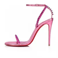 Высокие каблуки Дизайнерская обувь кожа свадебная обувь роскошная розовая красная кожа