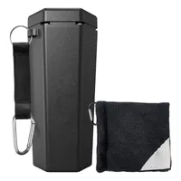 Bolsas de golfe limpador de bola preta com toalhas de toalhas arruela carrinhos de acessórios para eixo Montagem de eixo Limpeza 230316