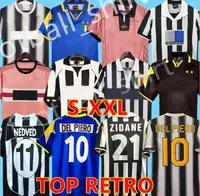 Retro Juventus DEL PIERO Conte soccer jerseys PIRLO Buffon IULIANO 84 85 92 95 96 97 98 99 02 03 04 05 94 95 ZIDANE Ancient maillot DAVIDS Conte shirt 11 12 15 16 17 18 VIERI